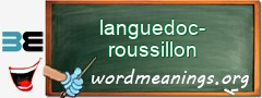 WordMeaning blackboard for languedoc-roussillon